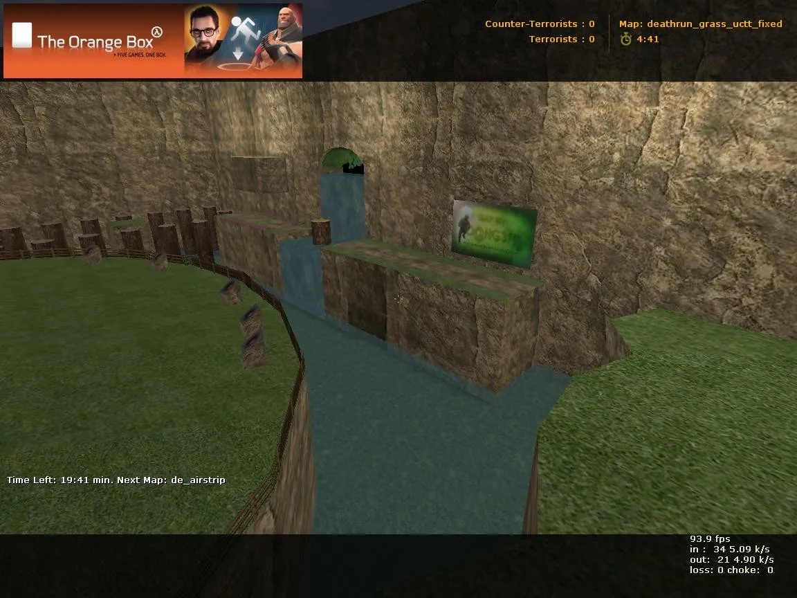 deathrun_grass_uctt_fixed для CS 1.6: маршруты CT/T, боты и оптимизация - скриншот 4
