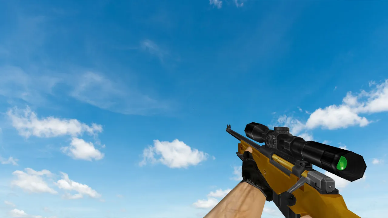 Пак моделей оружия «Gold Weapons Pack V3» для CS 1.6: v_ p_ w_ модели, звуки, анимация осмотра - скриншот 3