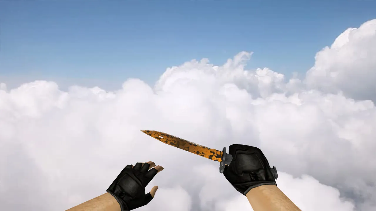 Модель ножа Bayonet «Реактор» для CS 1.6: v_ и p_ модели, звуки, анимация осмотра, текстуры - скриншот 3