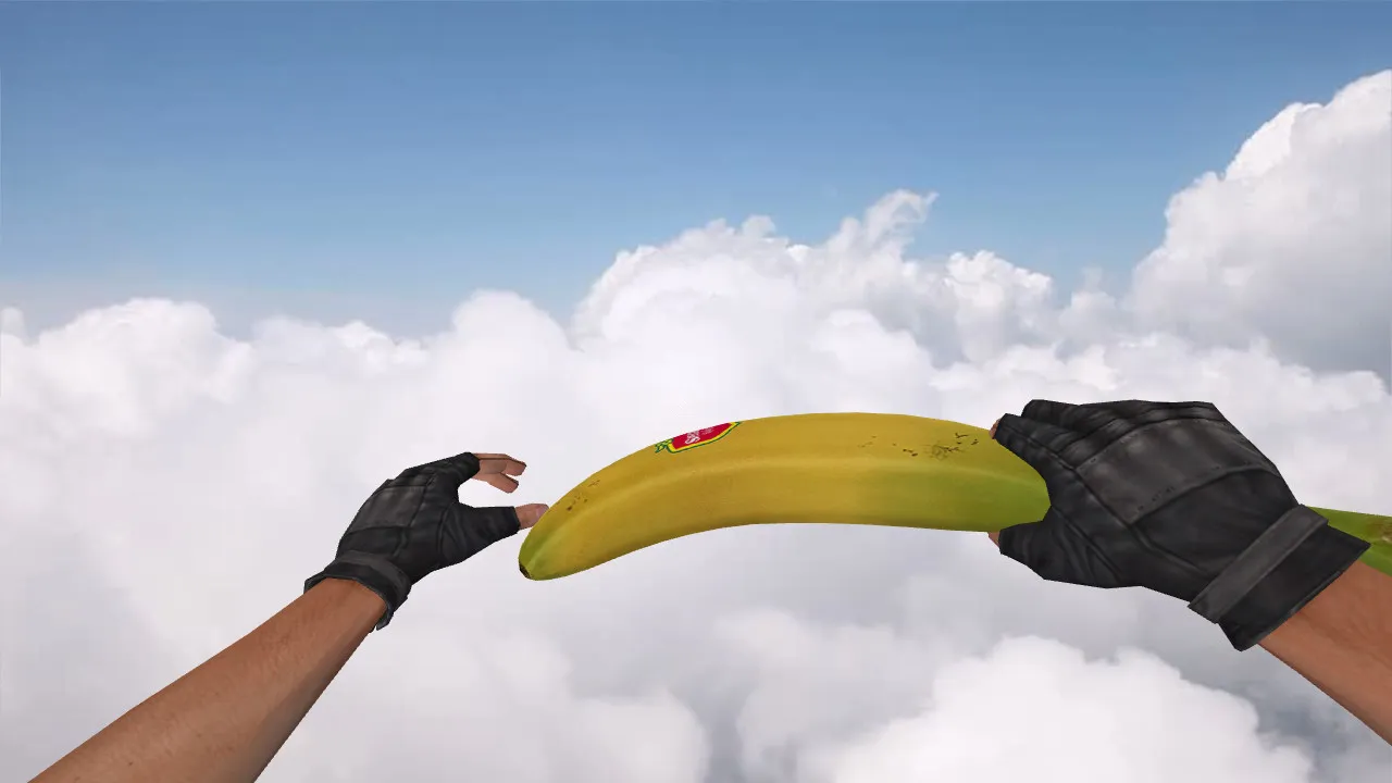 Модель нож «Банан» v_knife_banana, p_knife_banana, w_knife_banana для CS 1.6: звуки, анимация осмотра, текстуры - скриншот 3