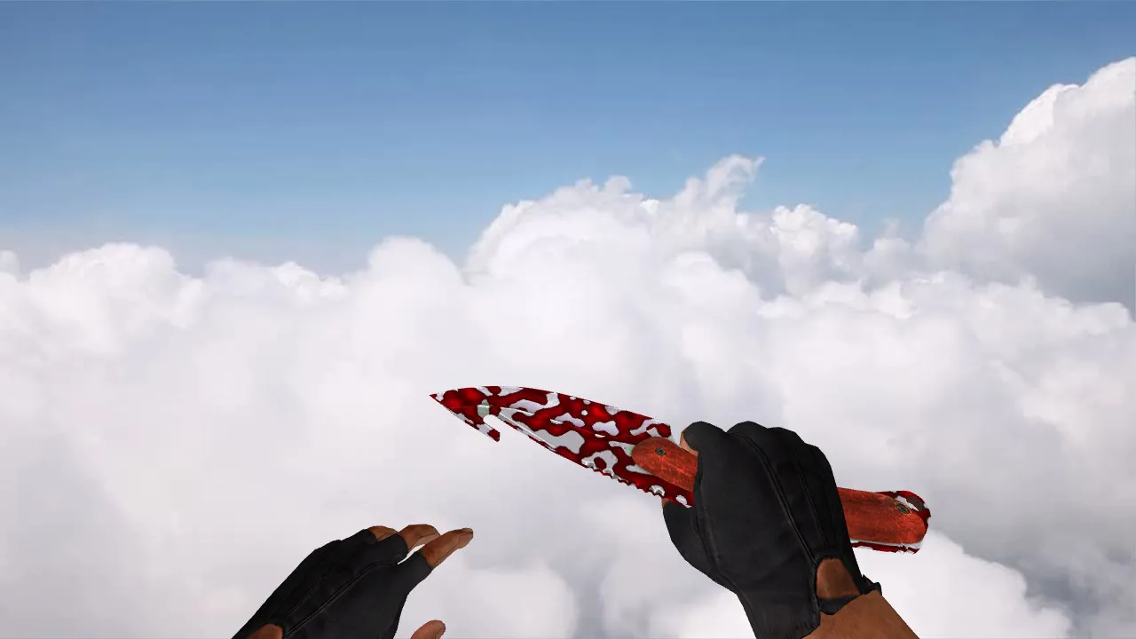 Модель «Gut Knife Streaks» для CS 1.6: v_ w_ p_ файлы, звуки, анимация осмотра и качество текстур - скриншот 3