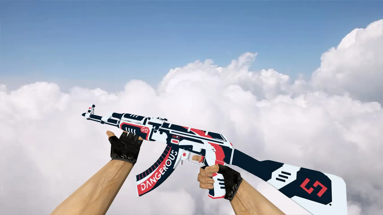 Модель «AK-47 Dangerous» для CS 1.6 - Детализация и высокое качество - скриншот 1