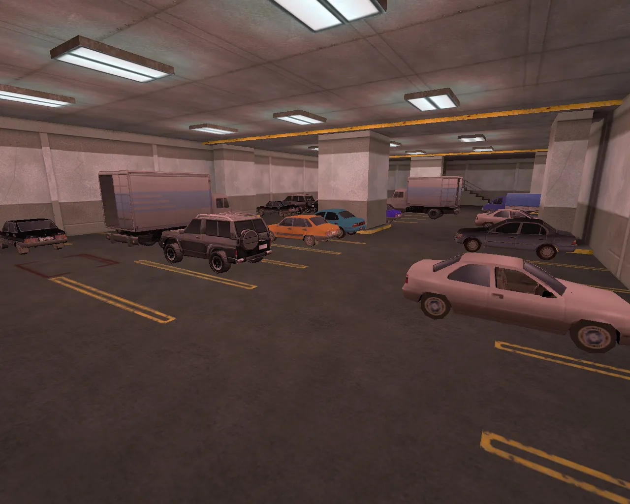 aim_cs_de_parking для CS 1.6: aim-карта для разогрева, точки, боты и оптимизация - скриншот 1