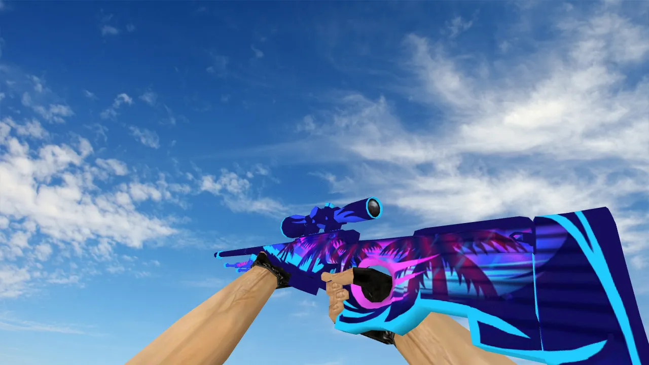 Модель «AWP Ice Palm» для CS 1.6: Обновите своё оружие - скриншот 1