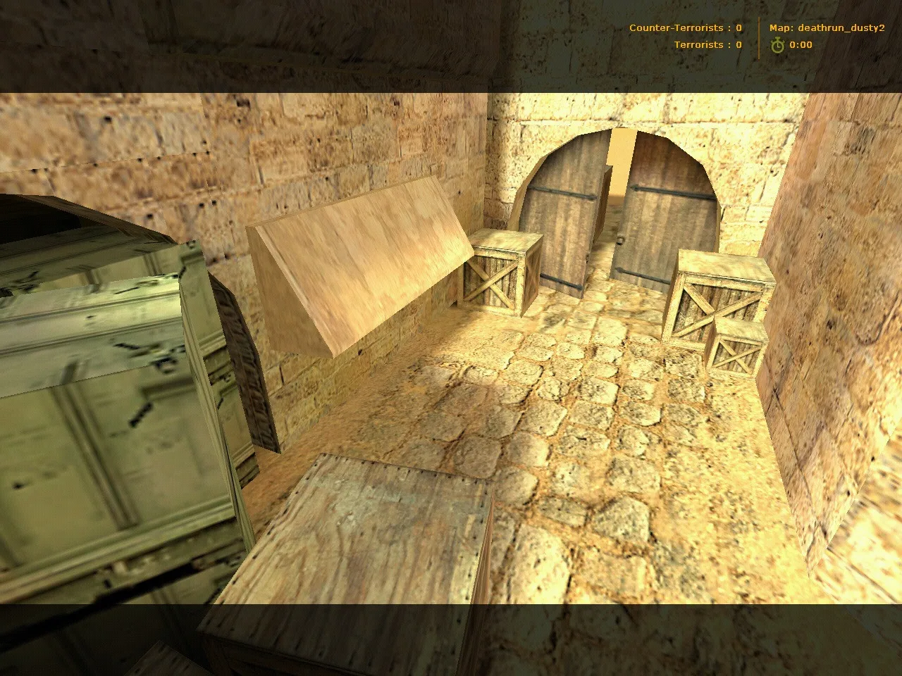 deathrun_dusty2 для CS 1.6: тактики, точки, .nav и оптимизация карт - скриншот 7
