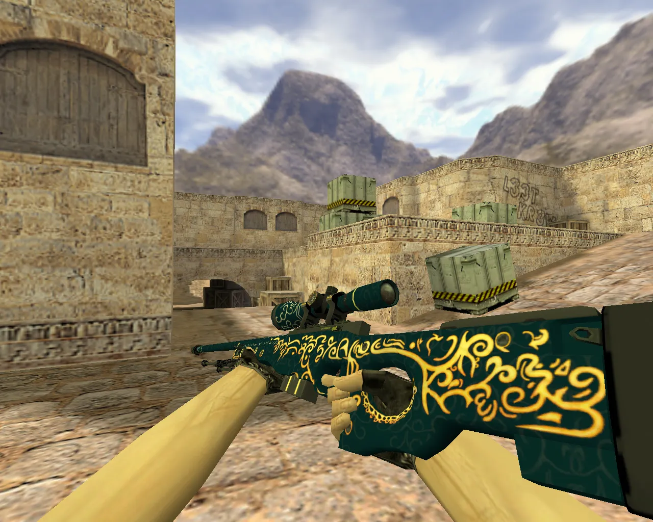 Модель AWP Вавилон для CS 1.6 - Уникальная и качественная - скриншот 1