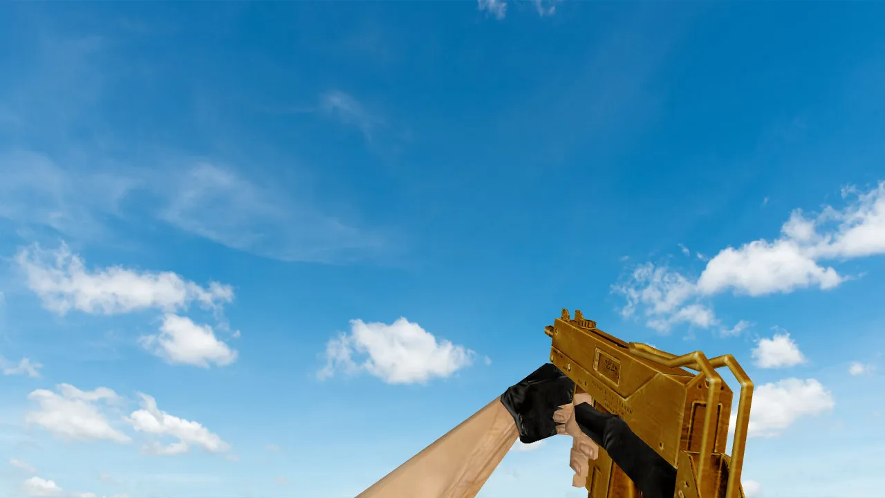 Пак моделей оружия «Gold Weapons Pack V3» для CS 1.6: v_ p_ w_ модели, звуки, анимация осмотра - скриншот 17