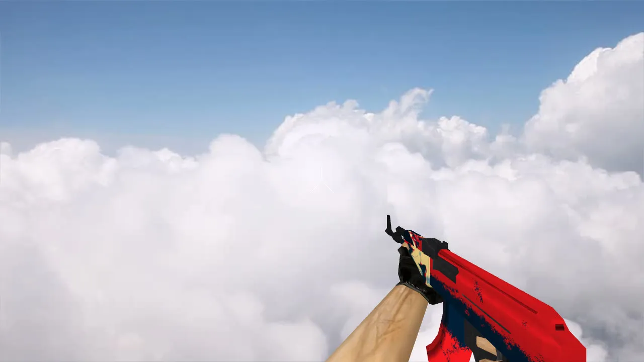 Модель v_ и p_ АК-47 Red Force для CS 1.6: звуки, анимация осмотра, текстуры и точный вид в игре - скриншот 1