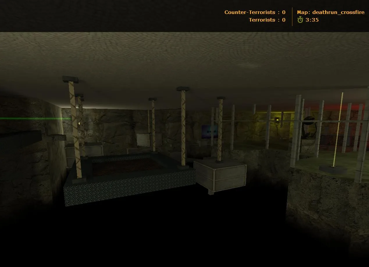 deathrun_crossfire для CS 1.6: deathrun-карта, контрольные точки, ловушки, навигация для ботов и оптимизация - скриншот 3