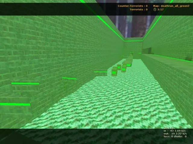 deathrun_all_green2 для CS 1.6: deathrun-карта, зоны T/CT, боты и оптимизация - скриншот 4