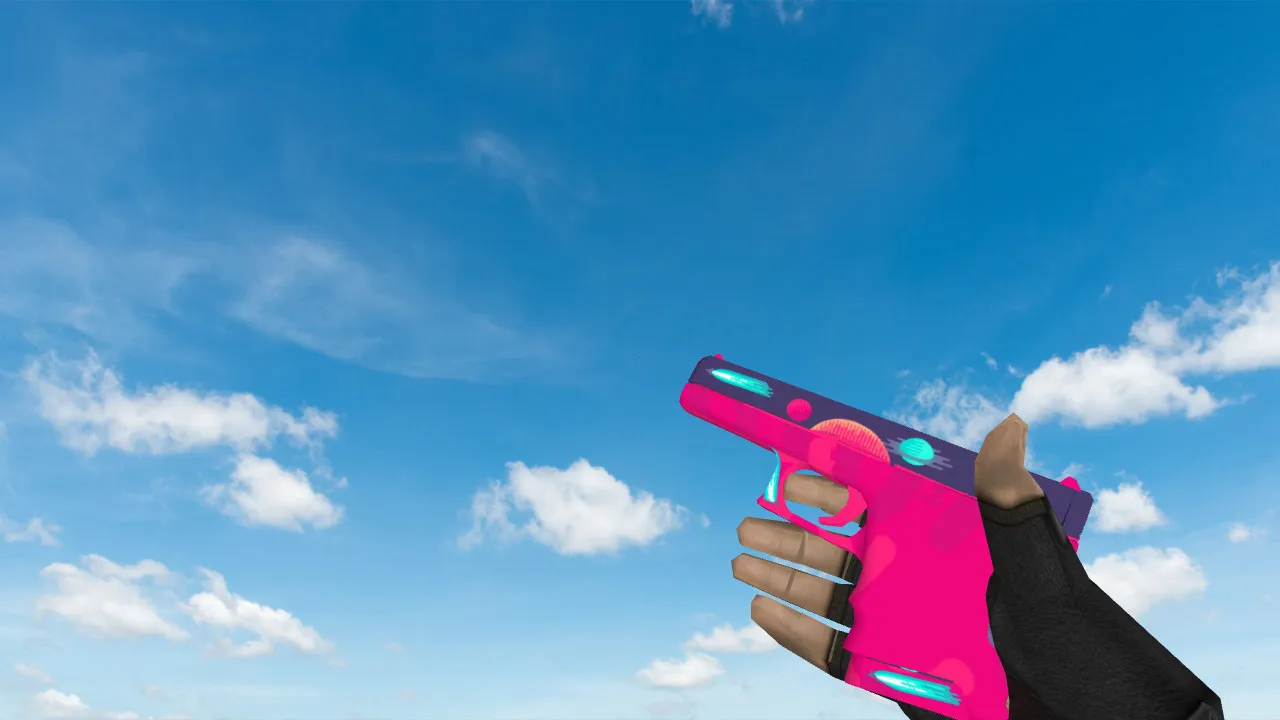 Модель Glock Space Storm для CS 1.6 – космический стиль - скриншот 1