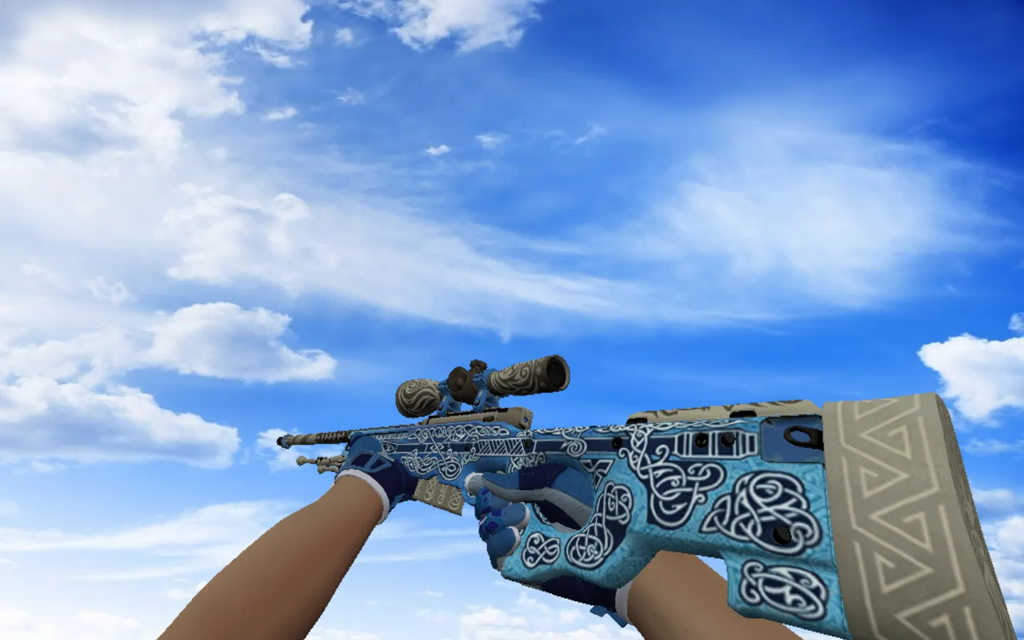 Модель «AWP | Гунгнир + спортивные перчатки Амфибия» для CS 1.6 - скриншот 1