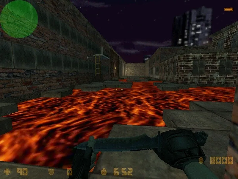 deathrun_ghost_town для CS 1.6 - карта с таймингом, точками и .nav для ботов - скриншот 2