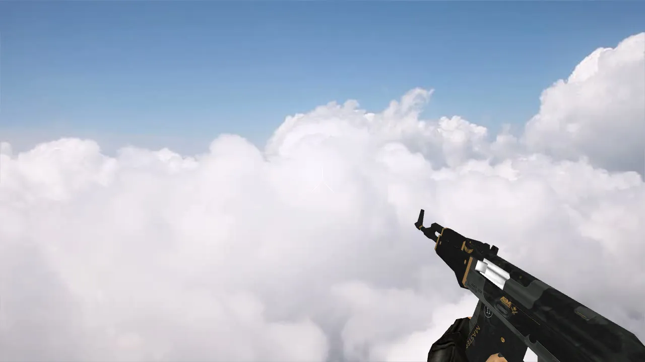 Модель v_ w_ p_ Default AK-47 Elite Build для CS 1.6: звуки, анимация осмотра и качество текстур - скриншот 2