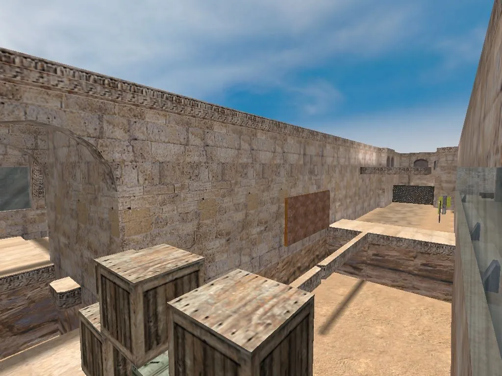 deathrun_dustroad для CS 1.6: боты, ловушки и точки - deathrun карта с навигацией для ботов - скриншот 6