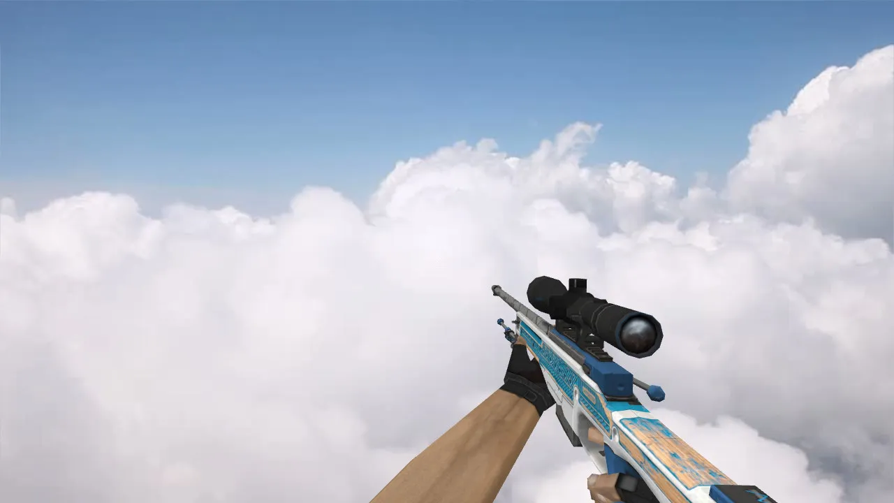 Модель AWP Sea Motive для CS 1.6 - Оружие с уникальным стилем — скриншот 3