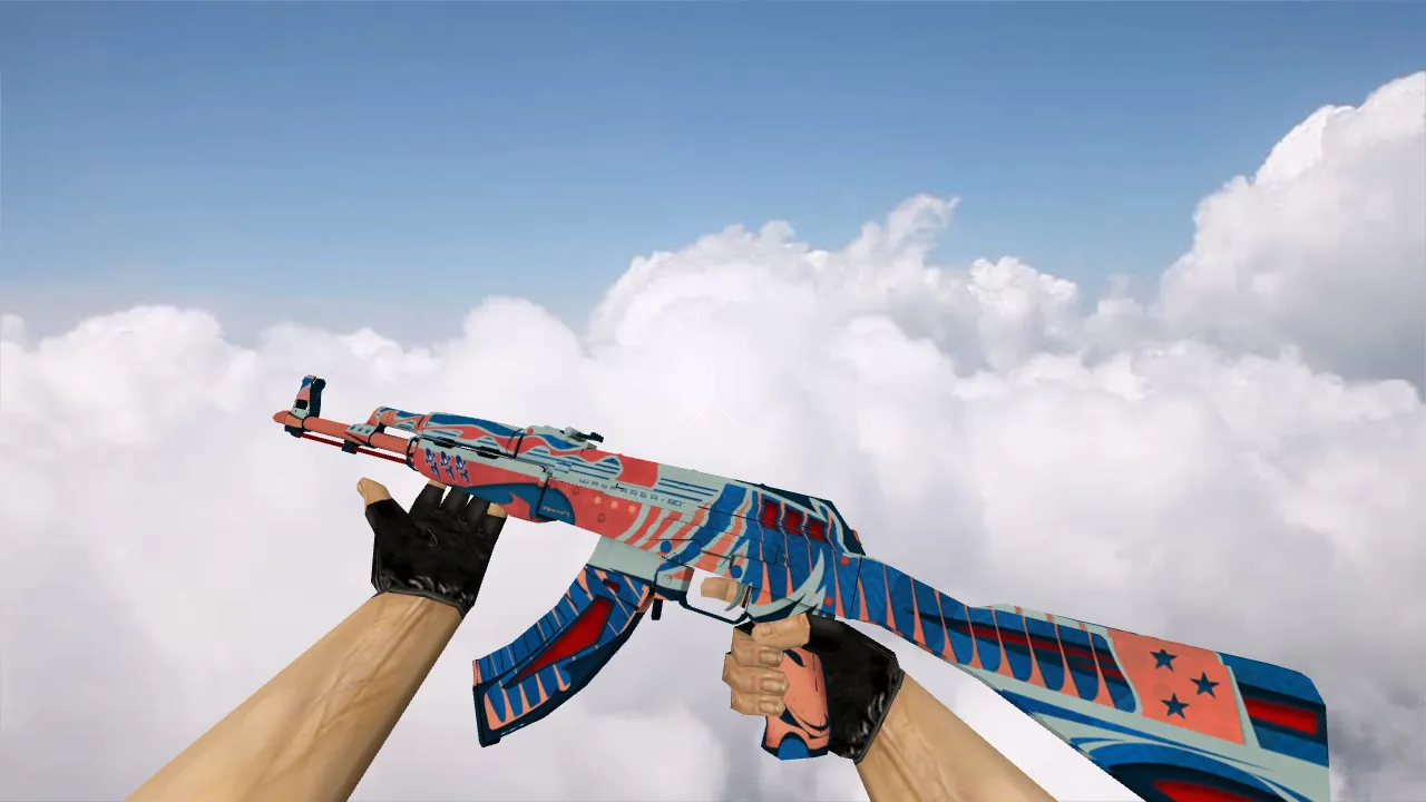 Модель AK-47 Wayfarer 80 v_ для CS 1.6: p_ и w_ с звуками, анимацией осмотра, качеством текстур и настройкой — скриншот 1