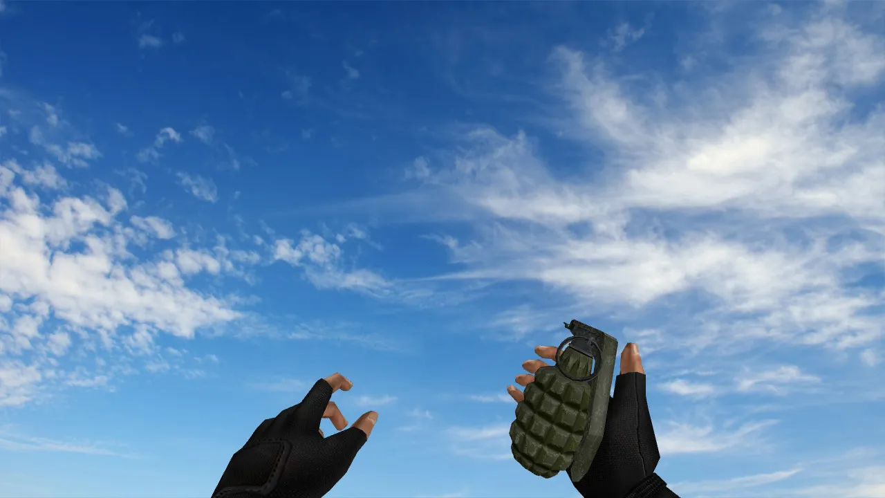Модель «MKII Frag Nade» для CS 1.6: v_, p_, w_ гранаты, звук и анимация осмотра - скриншот 1