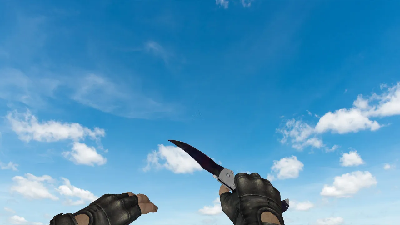 Модель «Falchion Black Pearl» для CS 1.6: v_, p_, w_, звуки, анимация осмотра и качество текстур — screenshot 3