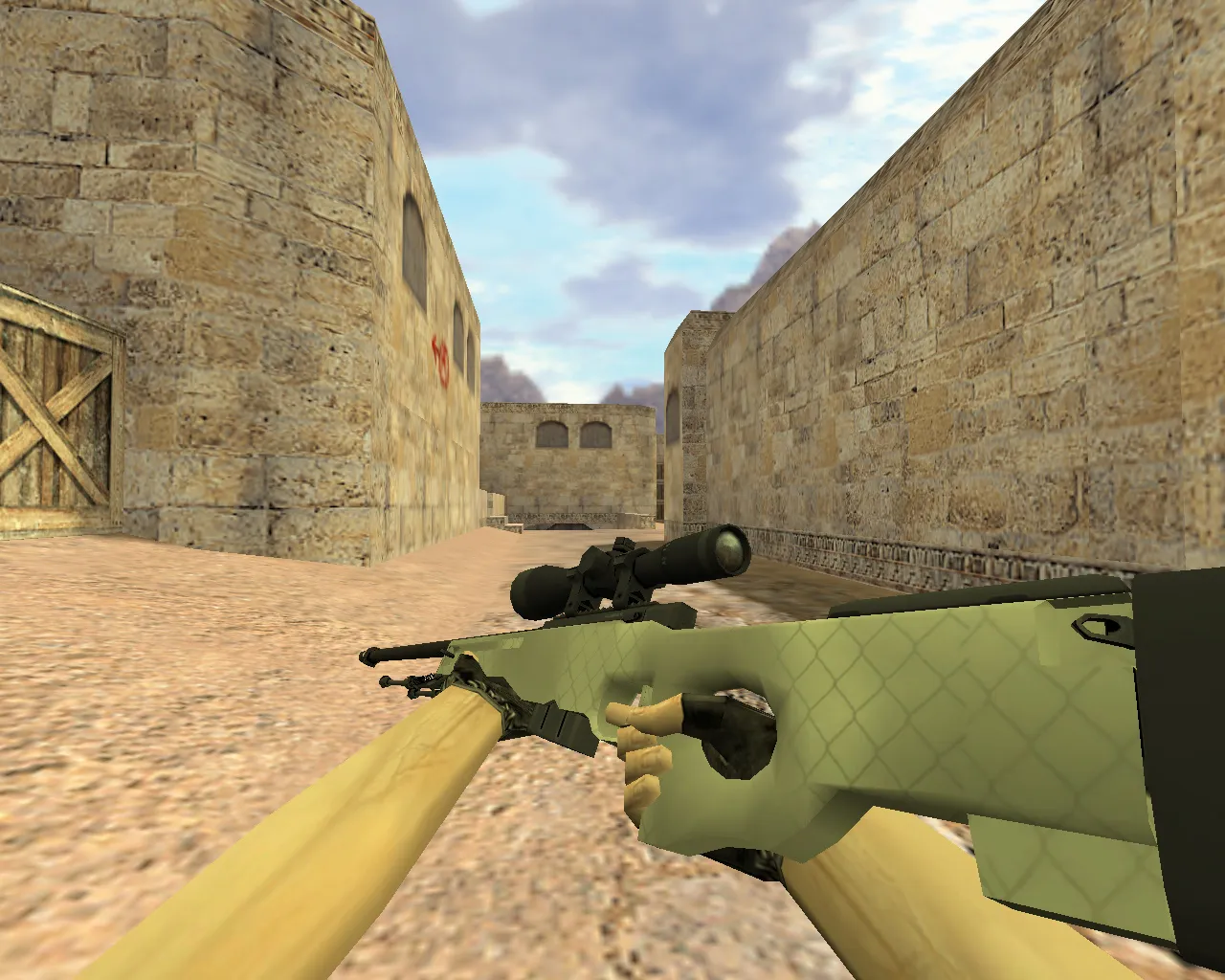 Модель «AWP Африканская сетка» для CS 1.6 – Оружие с уникальным дизайном — скриншот 1