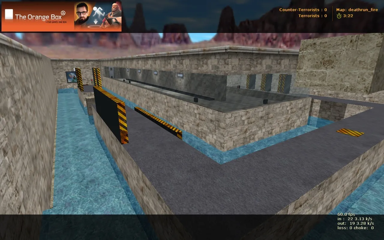 deathrun_fire для CS 1.6: deathrun-карта, ловушки и раунды, баланс команд и тактические точки - скриншот 4