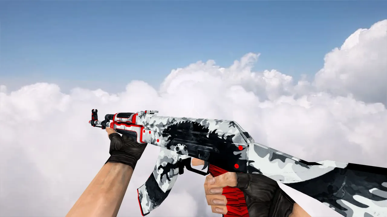 Модель «AK-47 WarZilla Red Rage» для CS 1.6: v_, p_, w_ версии, звуки, анимация осмотра и норм текстуры - скриншот 2