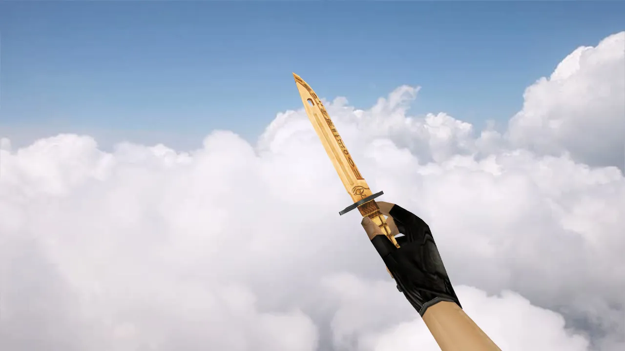 Нож «Bayonet Hieroglyph» v_ для CS 1.6: p_ и w_ модели, звук, анимация осмотра, текстуры - скриншот 2