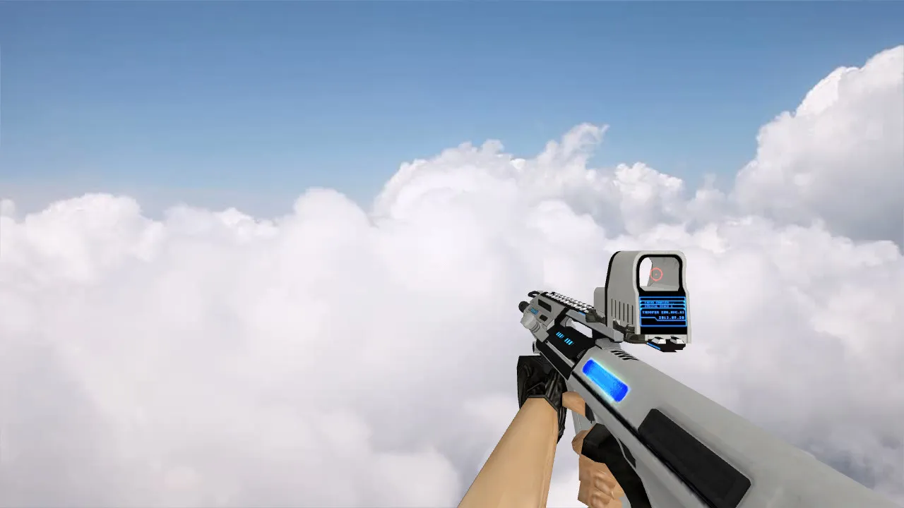 Модель AUG A3 Trooper для CS 1.6 - Уникальный стиль и точность - скриншот 1