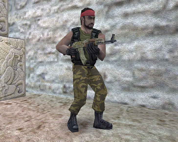 Скин AK-47 Panthera Onca: v_ и p_ модели, звуки, анимация осмотра и текстуры для CS 1.6 - скриншот 6