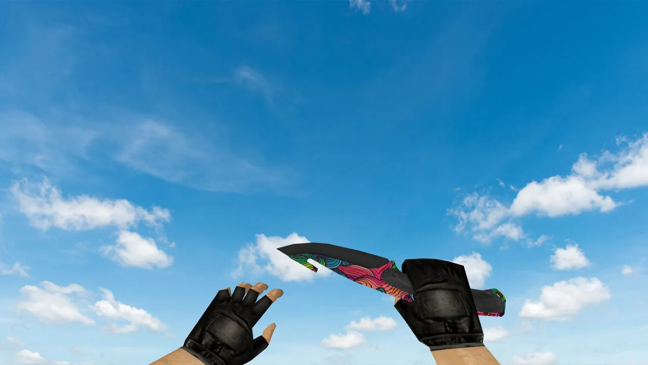 Модель «Gut Knife Nathlose» для CS 1.6: v_ w_ p_, звуки, анимация осмотра, текстуры и стабильный вид - скриншот 3