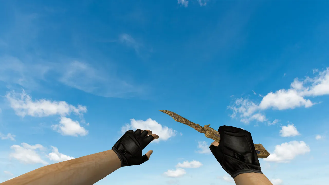 Модель Butterfly Knife Dragonian v_ для CS 1.6: текстуры, анимация осмотра, звуки и чистая сборка - скриншот 2