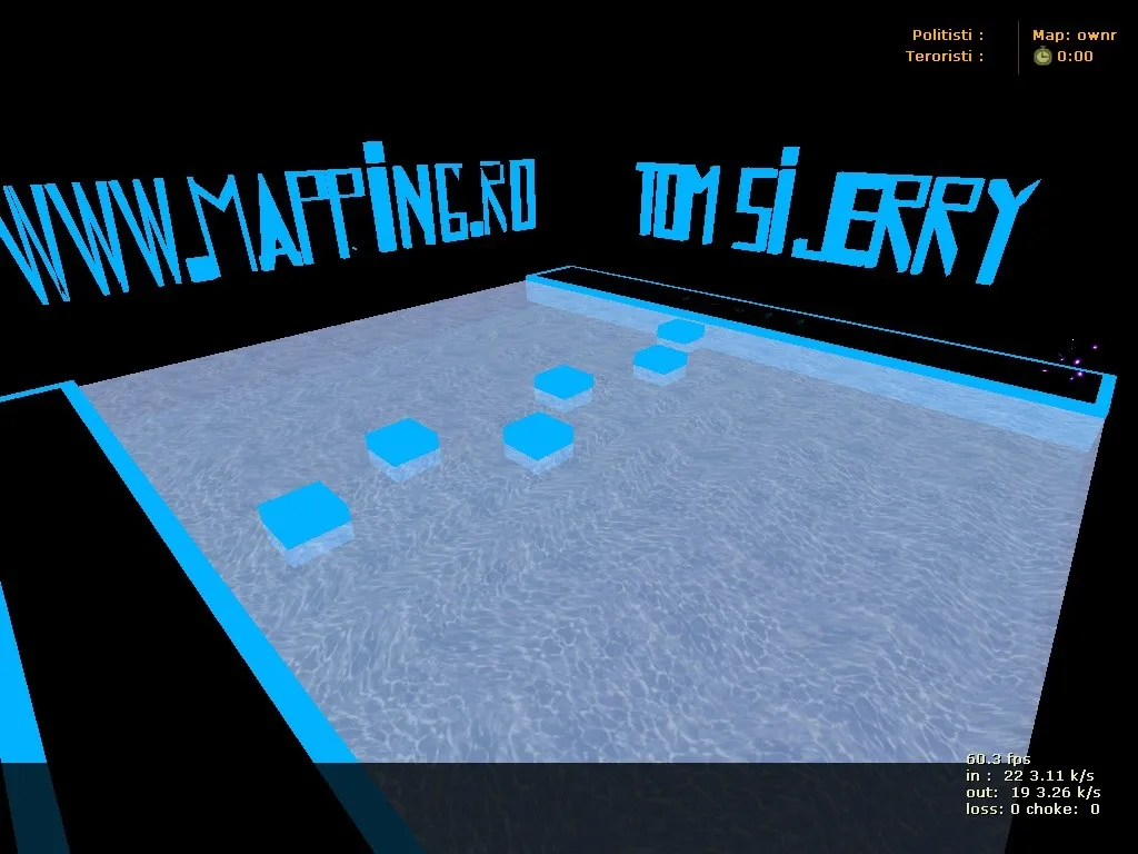 deathrun_glowblue_final для CS 1.6: тактики за терр/контр, точки, .nav и оптимизация wpoly/epoly - скриншот 1