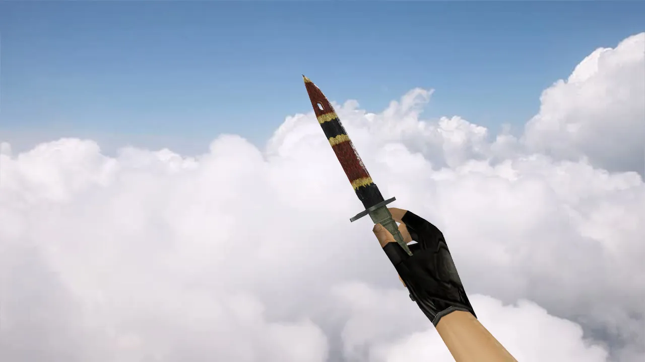 Модель ножа Bayonet BS Snake для CS 1.6: v_, p_ и w_ файлы, звуки, анимация осмотра и качество текстур — скриншот 2