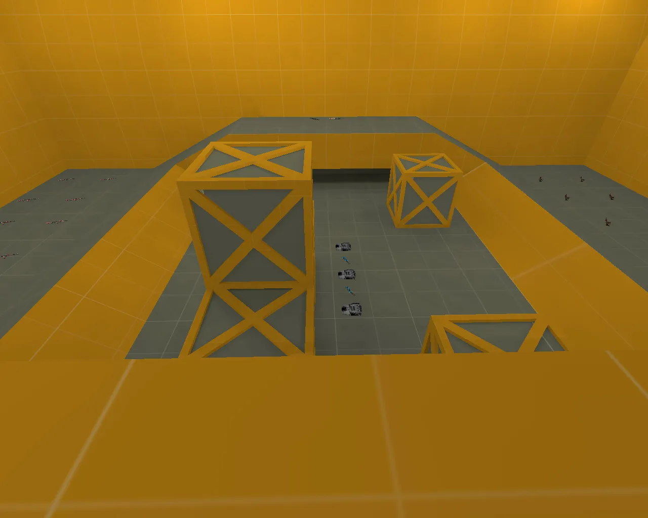 aim_ak_m4_orange для CS 1.6: тренировка аима, прицеливание и споты без лагов - скриншот 3