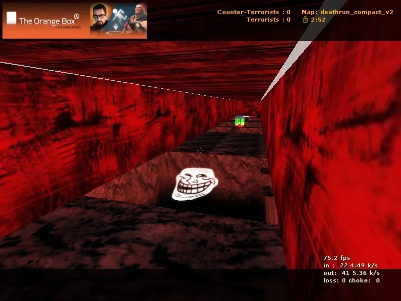 deathrun_compact_v2 для CS 1.6: тайминг ловушек, маршрут за CT/T и .nav для ботов - скриншот 1