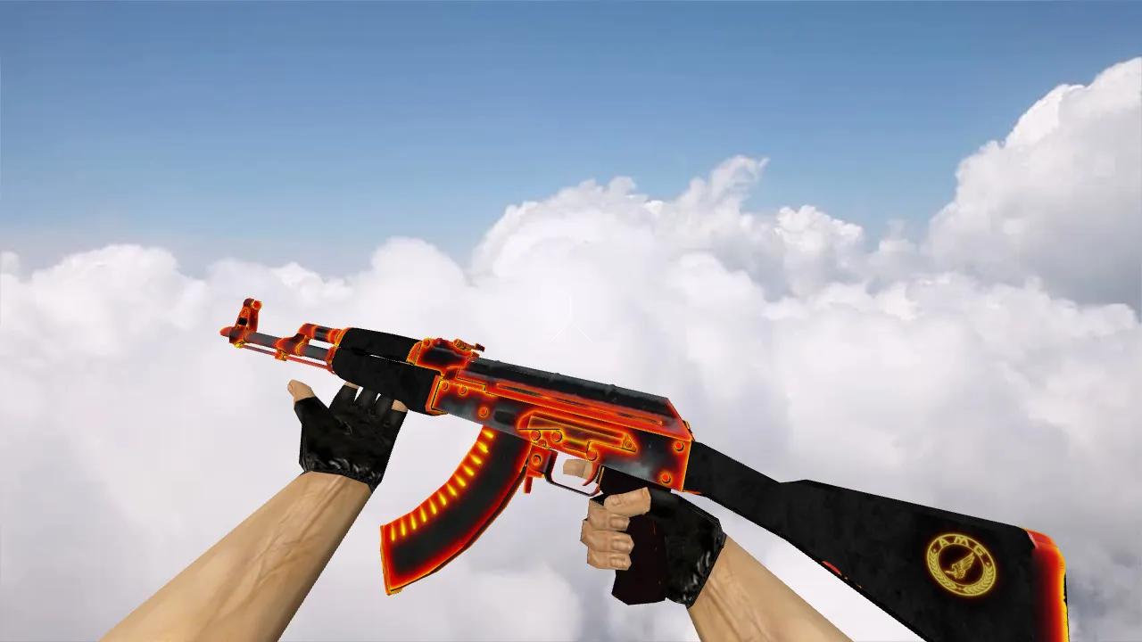 Модель «AK-47 Heat» для CS 1.6 - Уникальный дизайн и качество — скриншот 1