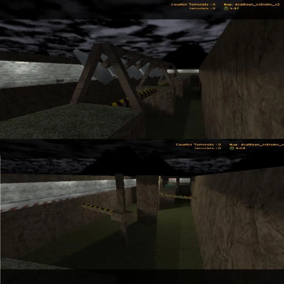 deathrun_extreme_v2 для CS 1.6: ловушки, командные точки и боты с .nav - скриншот 1