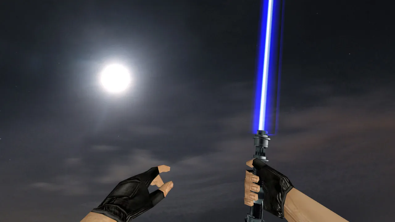 Модель ножа Lightsaber Multicolor Pack v_ и p_ для CS 1.6: звуки, анимация осмотра, качество текстур - скриншот 1