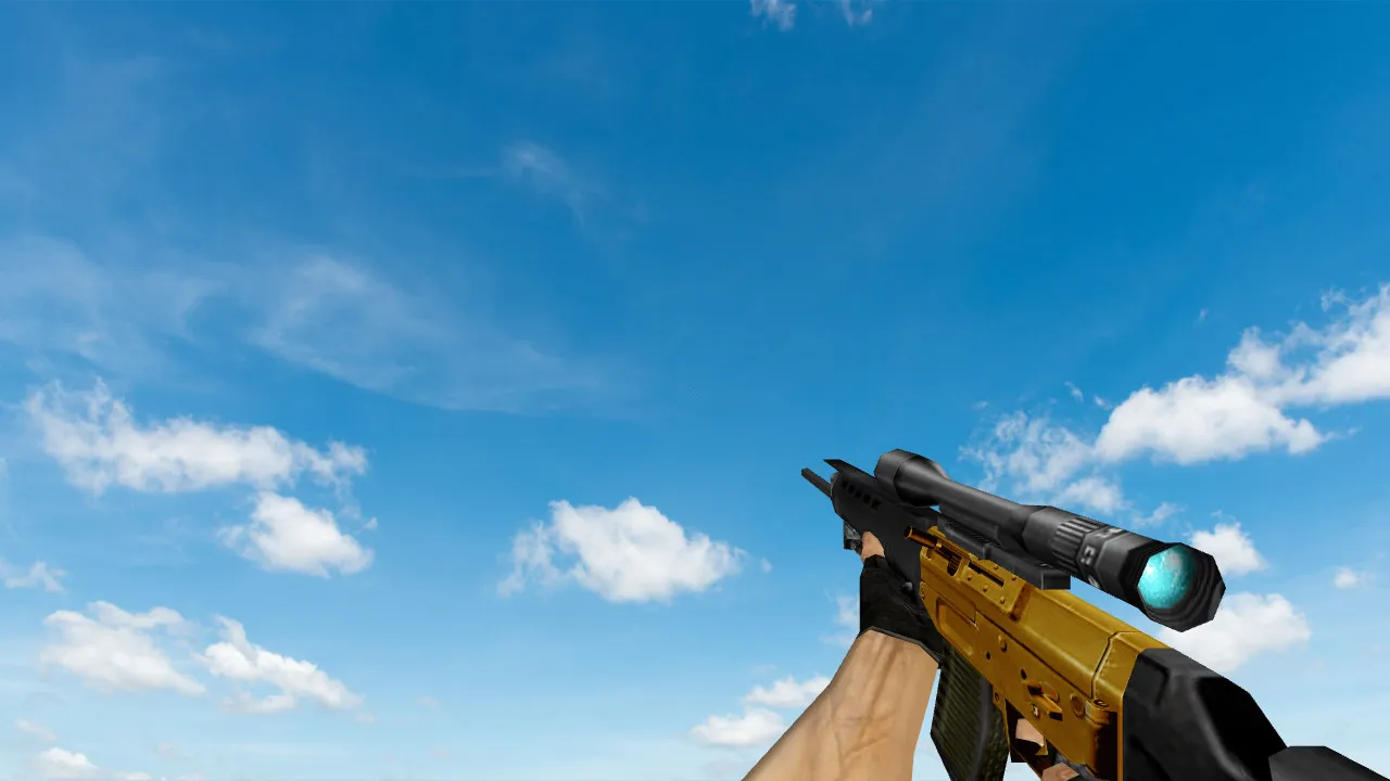 Пак моделей оружия «Gold Weapons Pack V3» для CS 1.6: v_ p_ w_ модели, звуки, анимация осмотра - скриншот 22