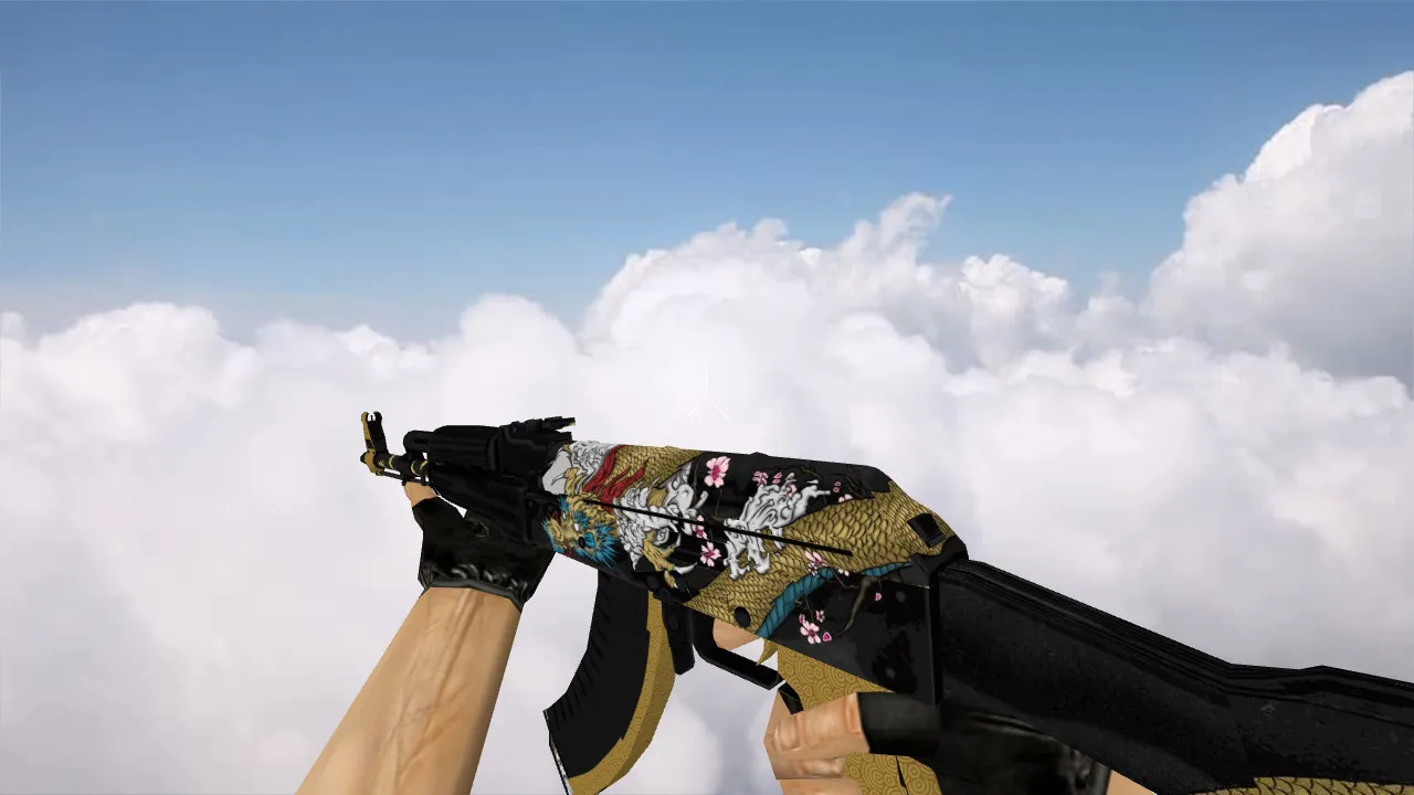 Модель «AK-47 Dragon Gold» для CS 1.6 - Обзор и Скачивание — скриншот 2