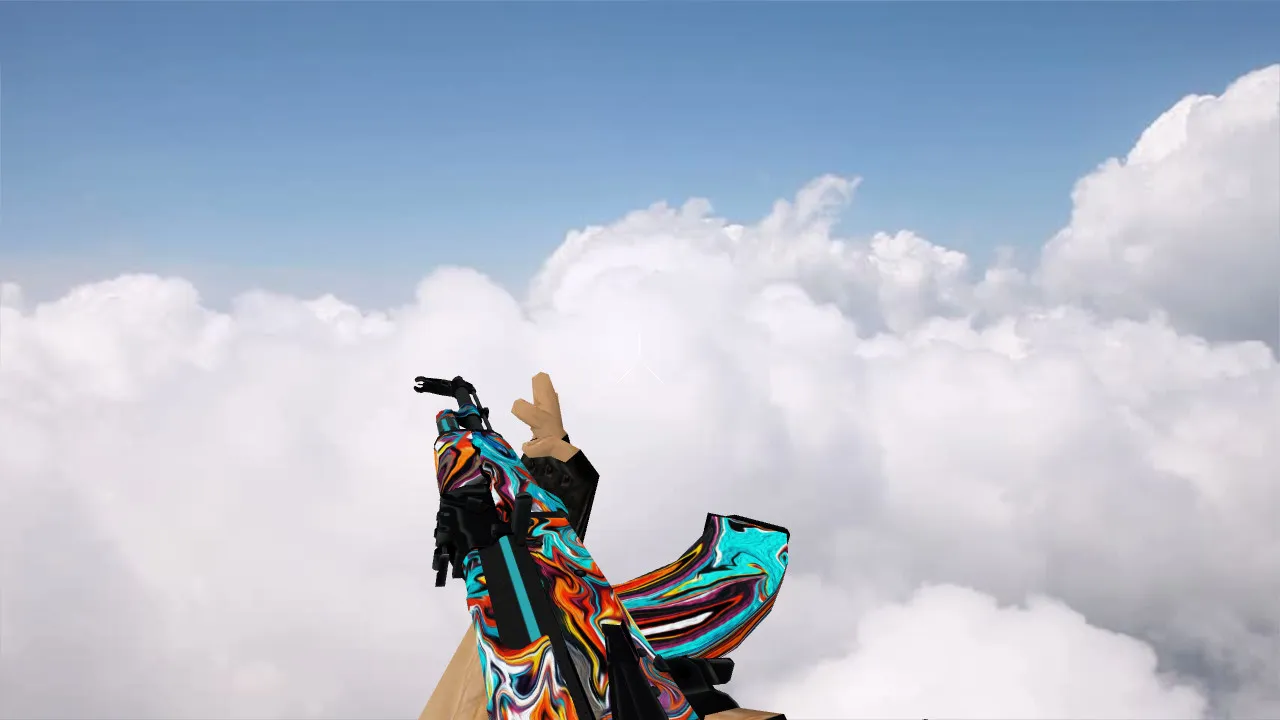 Модель «AK-47 Colorful Apocalypse» для CS 1.6 – уникальность и стиль - скриншот 3