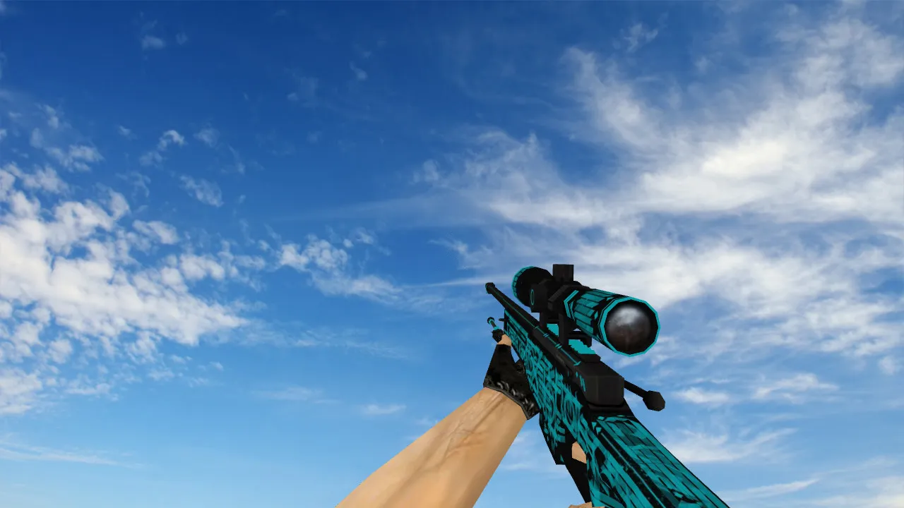 Модель AWP Handwritten для CS 1.6 - Качественные текстуры и анимации - скриншот 3
