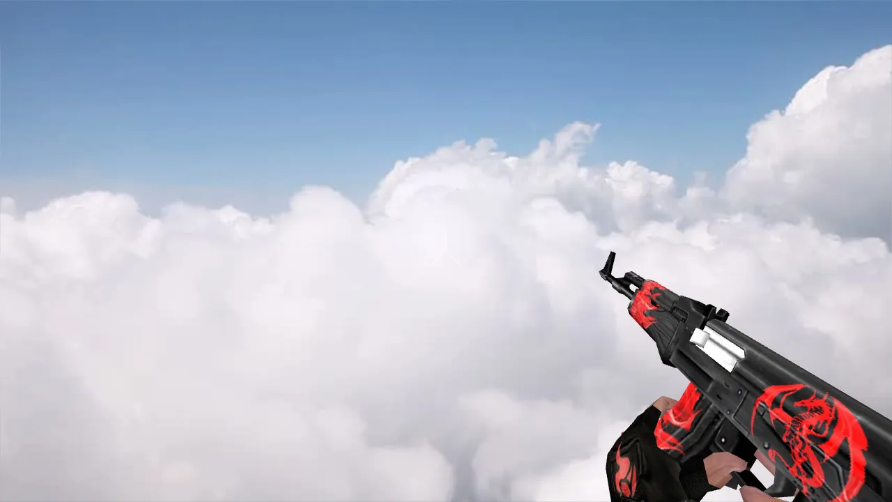 Модель v_ и p_ AK-47 Red Dragon для CS 1.6: звуки, анимация осмотра, текстуры и настройка - скриншот 2