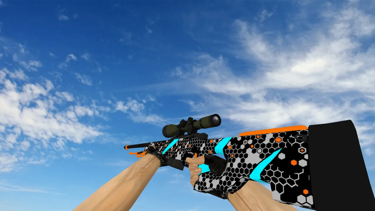Модель «AWP Next Technology» для CS 1.6: качественные текстуры и звуки - скриншот 1