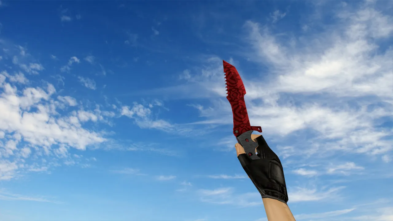 Модель ножа «Охотничий нож Knife «Убийство» v2» v_ p_ w_ для CS 1.6: звук, анимация осмотра, текстуры - скриншот 2