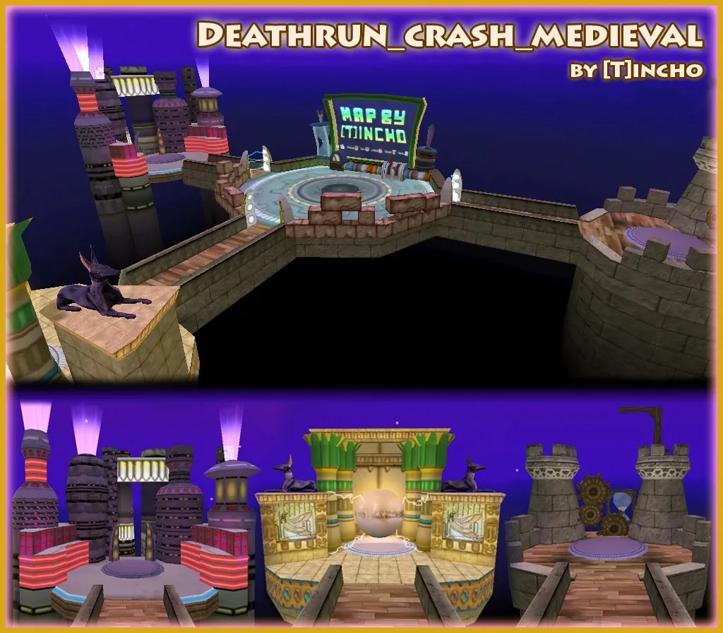 deathrun_crash_medieval для CS 1.6: тактика, точки, .nav, оптимизация и настройка ботов - скриншот 9