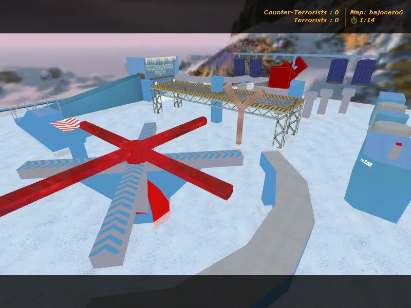 deathrun_bajocero для CS 1.6: точки, раунды и боты, .nav, оптимизация и настройка карты - скриншот 2
