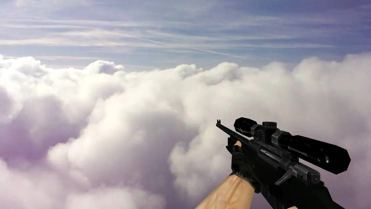 Скин «Default AWP Full Black» для CS 1.6 - Точность и качество — скриншот 1