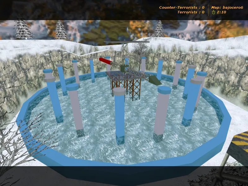 deathrun_bajocero для CS 1.6: точки, раунды и боты, .nav, оптимизация и настройка карты - скриншот 6