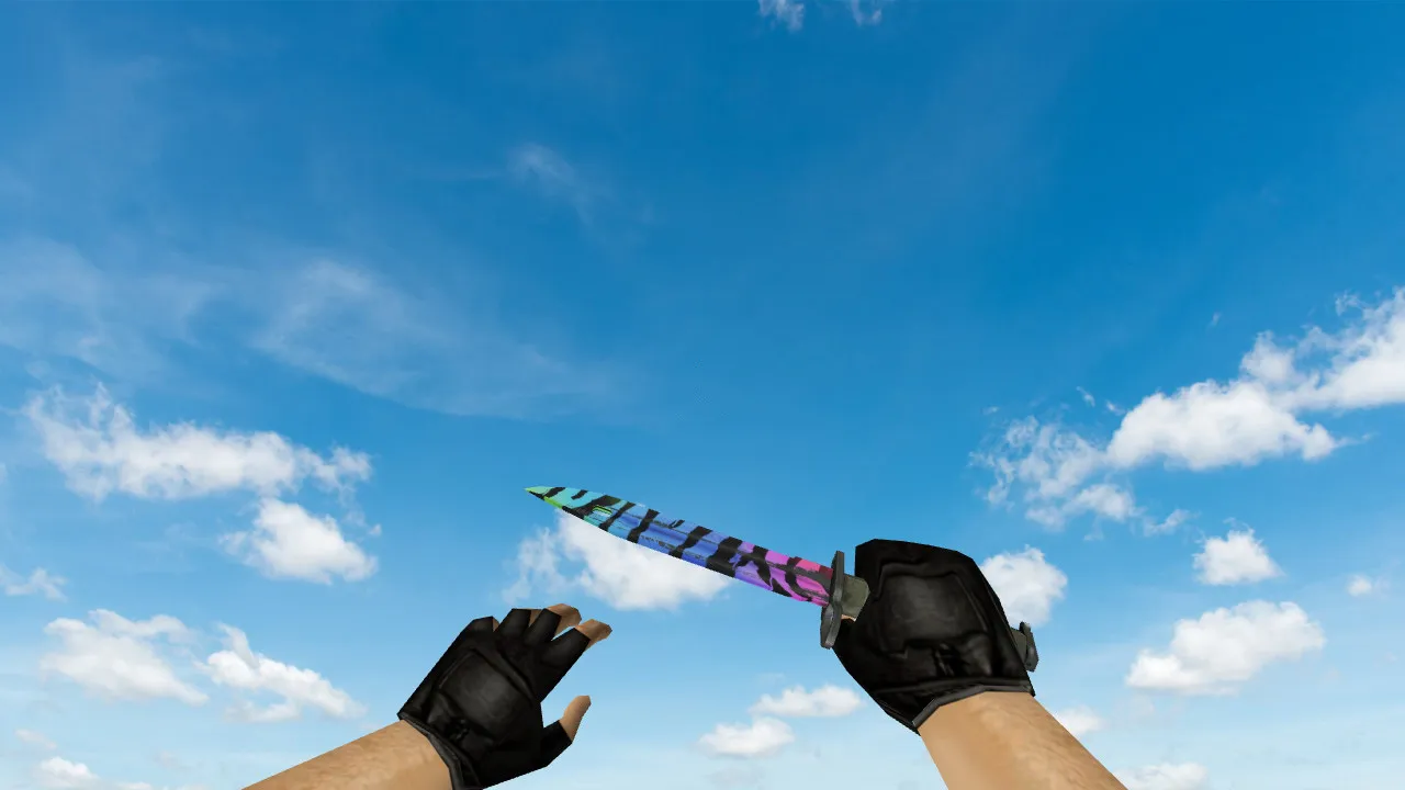 Модель Bayonet Superfurry v_ p_ w_ для CS 1.6: звук, анимация осмотра, текстуры и точная подача - скриншот 3
